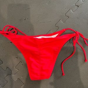 Red bikini bottom